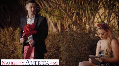 Blake Blossom - Naughty America - Blake Blossom fucks a perfect fucking stranger on Valentine's Day - sexu.com