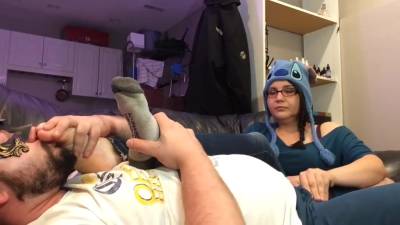 Nerdy Teen In Glasses Stinky Sock Removal, Foot Worship & Bj - hclips.com