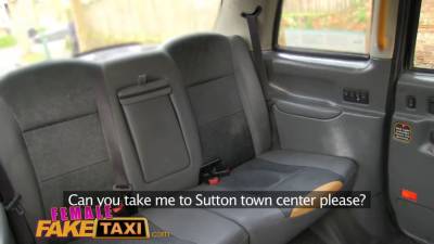 Female faux taxi runaway passenger restricted by domineering blondie driver - sexu.com