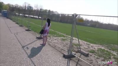 German College Teen Elisa Seduce To Fuck In Park In Berlin - hotmovs.com - Germany
