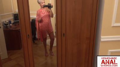 ANALIZED - SHORT HAIRED BLONDE MILF SLUT OXY SUMMER ANAL GANGBANG - sexu.com - Russia