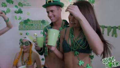 Adria Rae - Justin Hunt - Audrey Noir - St Pattys Pounding - veryfreeporn.com