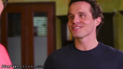 Jay Taylor And Robby Echo In Horny Masseuse Gives A Nuru Special Treatment - hotmovs.com