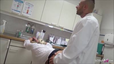 German Teen Nurse Seduce To Mmf Fuck At Work In Hospital - hclips.com - Germany
