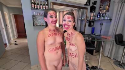 Two Stupid Sluts Degrading Themselves - upornia.com