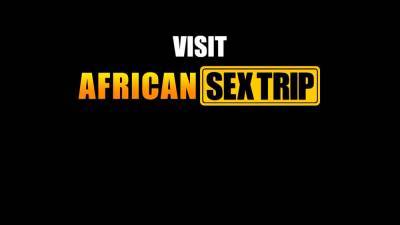 Black African MILF Sucks Huge Fat White Cock - hotmovs.com