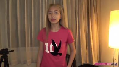 Asian Blond Hair Girl Gets Creampied - Hard Core - hclips.com