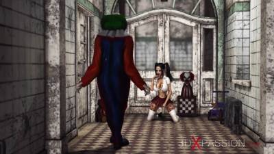 Super hot sexy college girl gets fucked hard by an Evil clown in an abandoned hospital - txxx.com