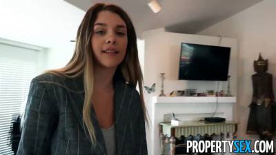 Propertysex hot real estate agent with enormous titties pounds client - sexu.com