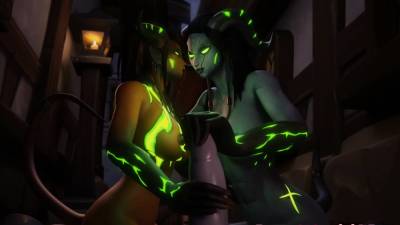 World of Warcraft Busty Draenei Rough Fucked in Every Hole - icpvid.com