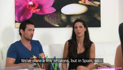Sexy threesome with Spanish couple - porntry.com - Spain