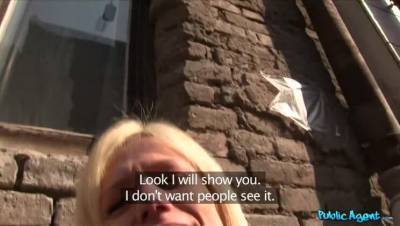 Blonde fucks a stranger in underground car park - porntry.com