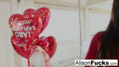 Alison Tyler - Brunette Blowjob - Alison Tyler celebrates Valentine's Day by masturbating - sexu.com