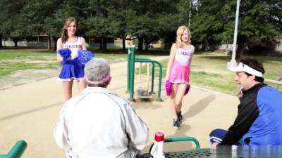compeer's step daughter skips school babes Cheerleaders - nvdvid.com