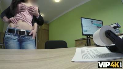 Chick Asks Agent For Money And Convinces Him With Butt Sex - upornia.com - Czech Republic