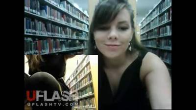 Masturbating In Public School Library On Webcam - sunporno.com