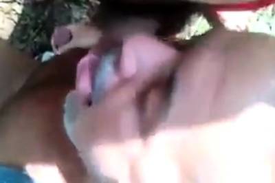 Daddy bear sucking cock in forest - nvdvid.com