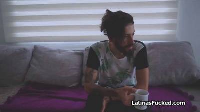 Banging Latina amateur hottie on porn casting - sexu.com