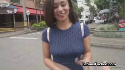 Cute Latina amateur on a fuck casting - sexu.com