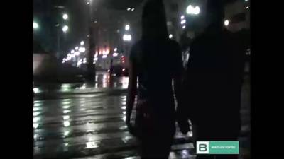 Horny brunette might have sex with a stranger, in a public place, until she cums - sunporno.com