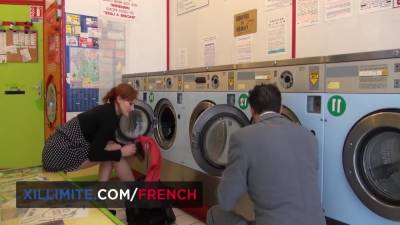 Laundromat Sex With French Redhead Hot Girl - hclips.com - France