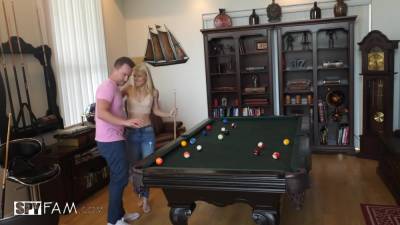 Step-son Fucking His Hot 40 Y.o. Stepmother On The Billiard Table - Laura Bentley - hotmovs.com