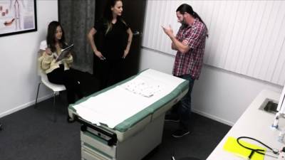 Foursome with the nurse and doctor at the practice - nvdvid.com