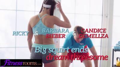 Barbara Bieber - Gym rooms squirting mff three-way with Barbara Bieber and candice demellza - sexu.com - Czech Republic - Romania