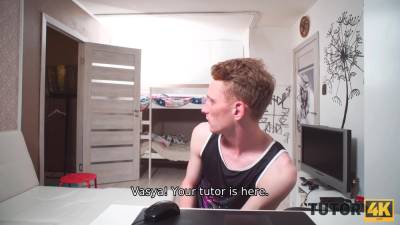 TUTOR4K. Busty biology tutor dragged into affair with her angry student - txxx.com - Russia