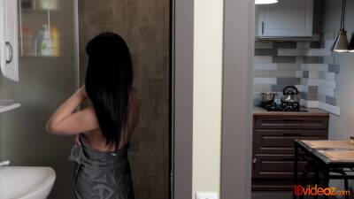 ***Videoz - Milena Briz - Slim brunette fucks doggystyle - upornia.com