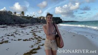 Shona River - Sex on the beach - Big Ass Young Blonde blowjob and fucking - veryfreeporn.com