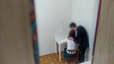 The teacher fucked the student on the table. Hidden camera. Part 1 - veryfreeporn.com - Russia