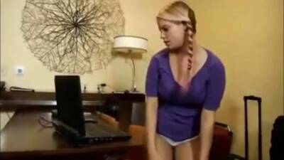 Sexy blonde girl has hotel fuck with best friend - sunporno.com