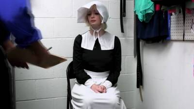 Sexy Amish Thief fucked hard by the pervert security officer - drtuber.com