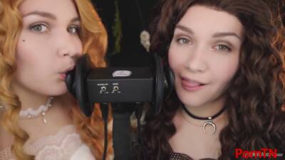 Kittyklaw Asmr - Patreon Asmr Twin Witches - Ear Licking - Mouth Sound - hclips.com