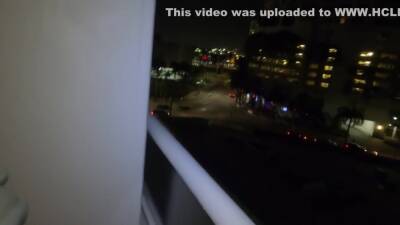 Almost Got Caught Sucking Big Black Dick On Balcony By Hotel Security - hclips.com