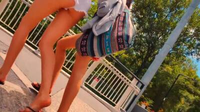White Shorts Slim Blonde Teen - hclips.com