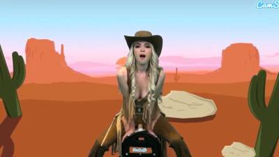 Camsoda Teen cowgirl rides sybian - drtuber.com