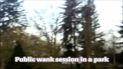 Outdoor Wank In German Public Park - drtuber.com - Germany