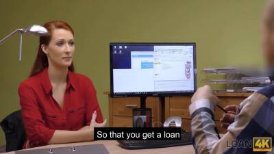 Sex in the loan office is a way for the girl to get a little help - sexu.com