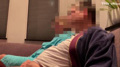 Casual Handjob From Wife While Watching Tv On Couch - upornia.com