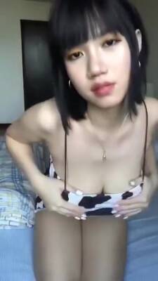 Busty Asian Girl Unpacks Her Big Milkers - hclips.com