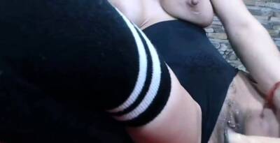 Hot Milf with big tits dildoing her juicy pussy - nvdvid.com