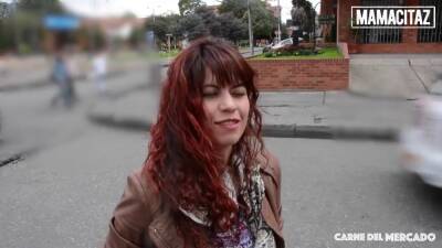 Curly Hair Latina Dalia Rojas Stuffs Her Pussy With Stranger's Cock - sexu.com - Brazil