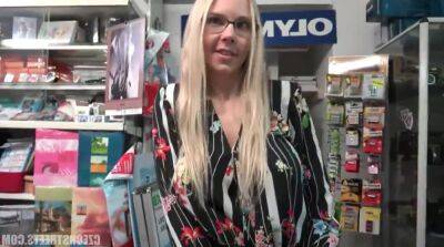 Anal Sex - big - POV anal sex with nerdy blonde at the public store - big natural tits - sunporno.com