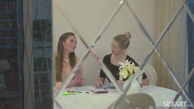 Stella Cardo - Stella Cardo And Ella C In And Viviann Unfinished Lesson - upornia.com