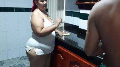 I Suck Her Tits While We Are Alone In The Kitchen - upornia.com - Colombia