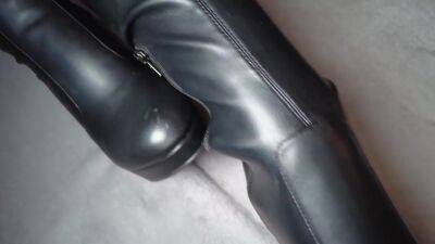 His Dick - Overknee Boots Trample His Dick Mistress In Overknee High Heels (bootjob Footjob Shoejob) - hclips.com