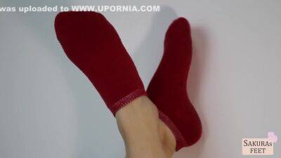 Sakurasfeet - She Knows How To Use Her Red Magic Socks - upornia.com - North Korea