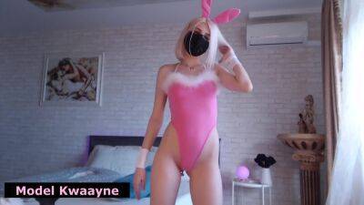 Bunny - Bunny Inserted A Glass Plug In Ass. Beautiful Dance - hclips.com